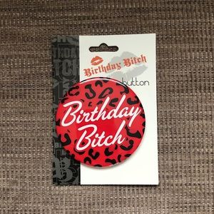 Birthday Bitch Cheetah Pin 💋